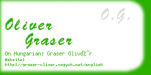 oliver graser business card